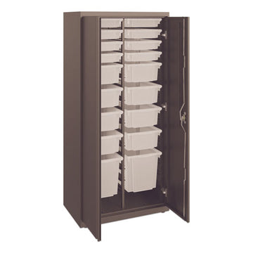 HON® Flagship Storage Cabinet With 4 Small And 4 Medium Bins, 30 X 18 X 28, Loft freeshipping - TVN Wholesale